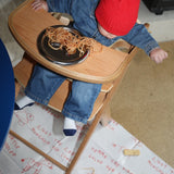 Red Zoo Friends Compostable Splat Mats