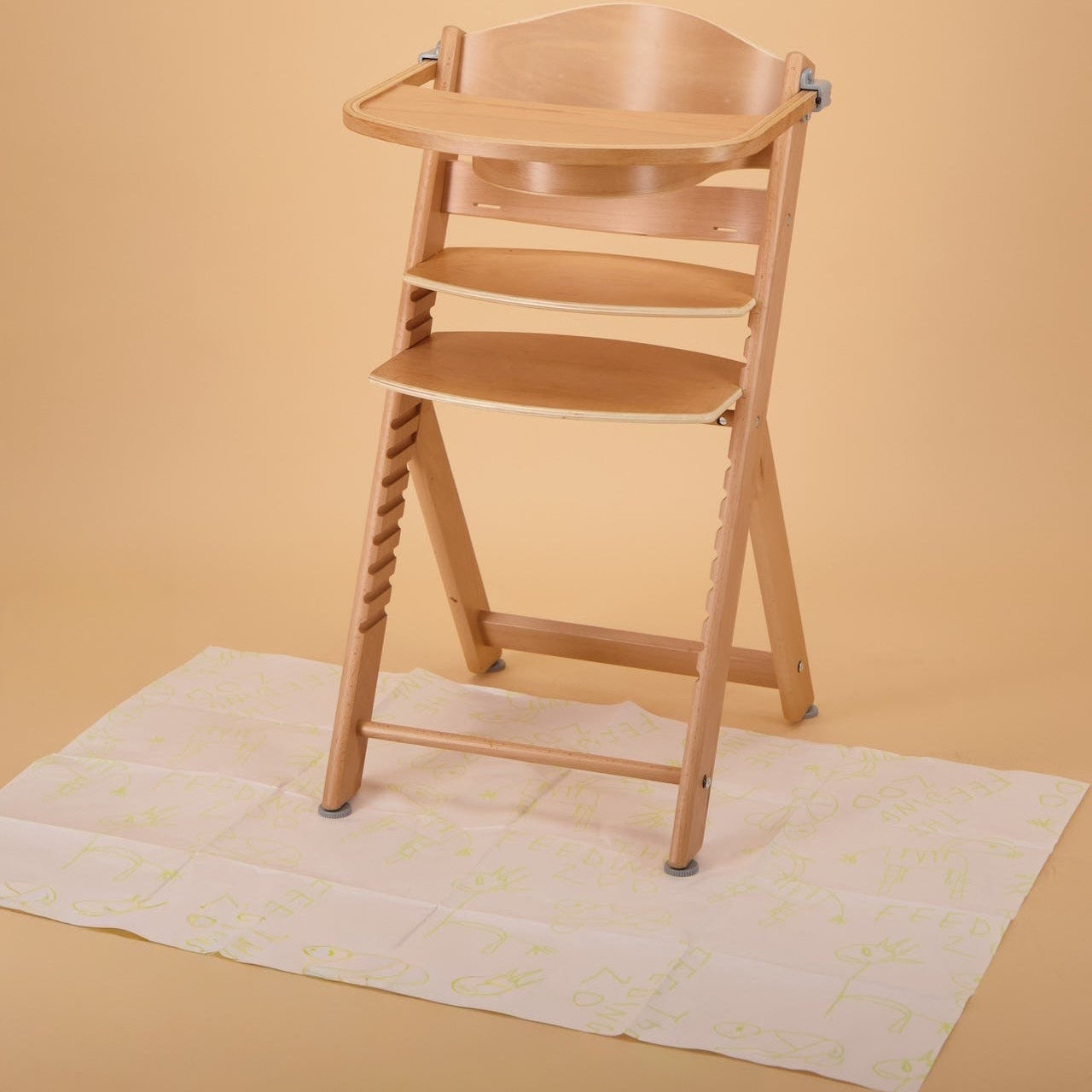 Lime TFZ Print Compostable Splat Mats