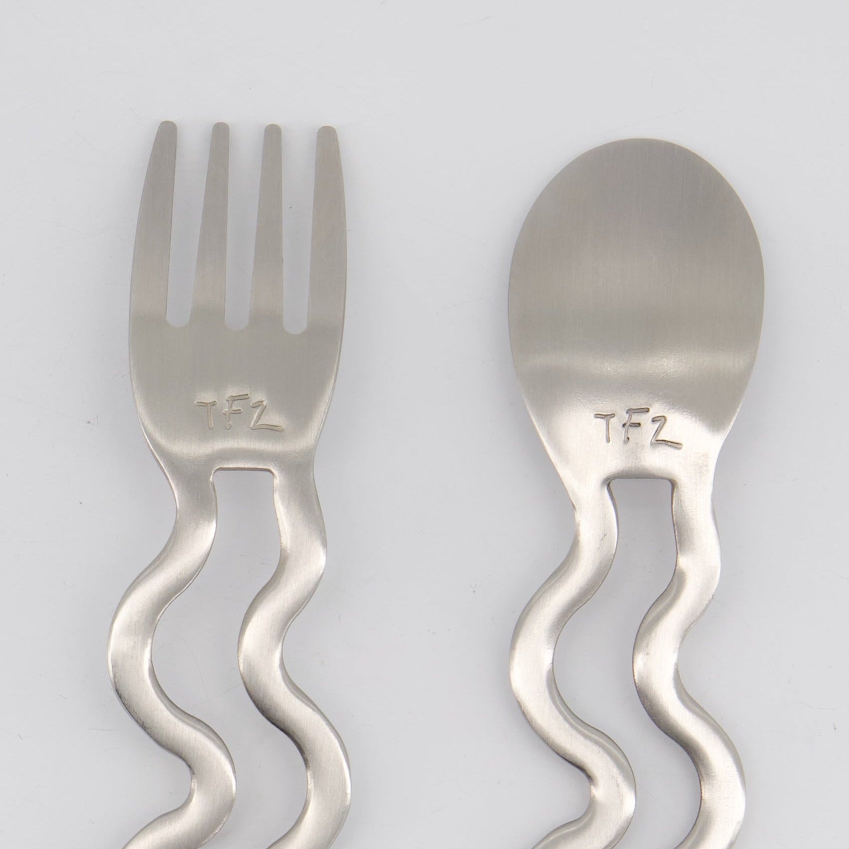 The Wave Cutlery Set | Stainless Steel Kids Cutlery | The Feeding Zoo